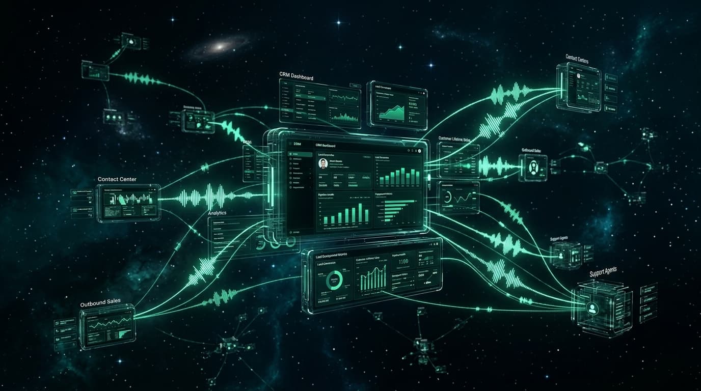 Integrar voz IA con tu CRM: Salesforce, HubSpot, Pipedrive y más