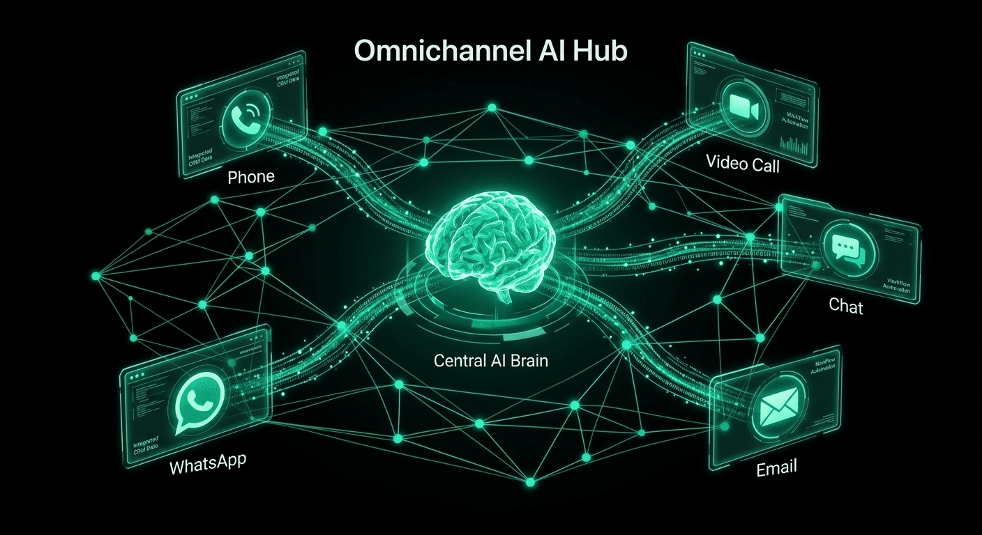 Omnicanalidad con IA: voz, WhatsApp, vídeo y chat en una sola plataforma